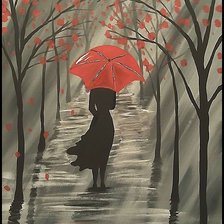 Схема вышивки «дождь»