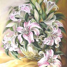 Схема вышивки «лилии»