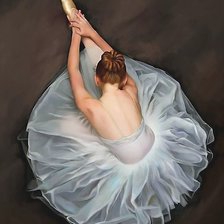 Схема вышивки «балерина»