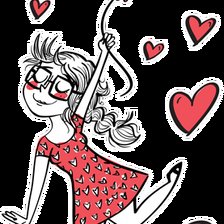 Схема вышивки «Niña Corazones 4»