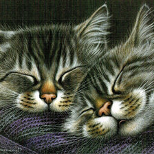 Схема вышивки «Котики Ирины Гармашевой»