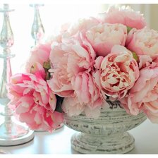 Схема вышивки «пионы»