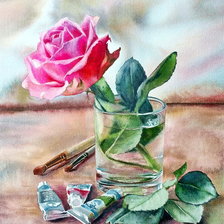 Схема вышивки «Роза»