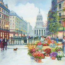 Схема вышивки «городской пейзаж»