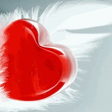 Схема вышивки «сердце»