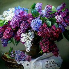 Схема вышивки «Сирень»