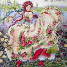 Схема вышивки «Украиночка летом»