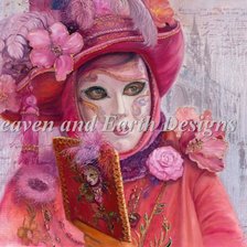 Схема вышивки «Карнавальная маска»