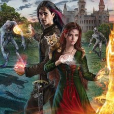 Схема вышивки «Ведьма огненного ветра»