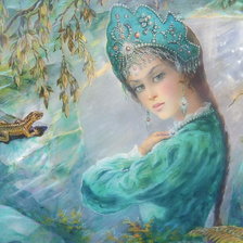 Схема вышивки «Медной горы хозяйка»