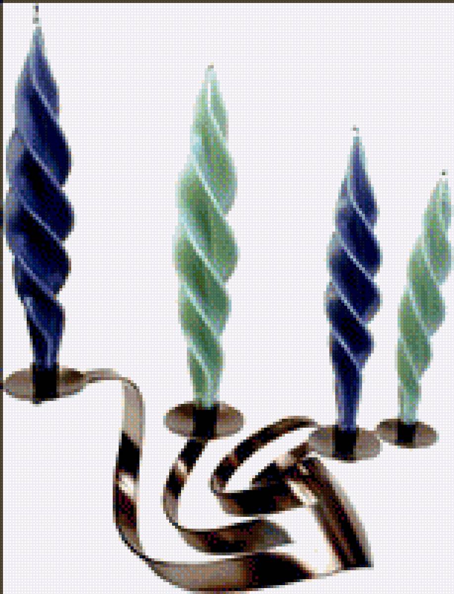 Свечи на подсвечнике - свечи, аксессуары, дом, интерьер - предпросмотр