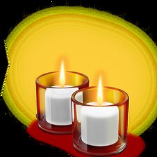 Схема вышивки «Свечи»