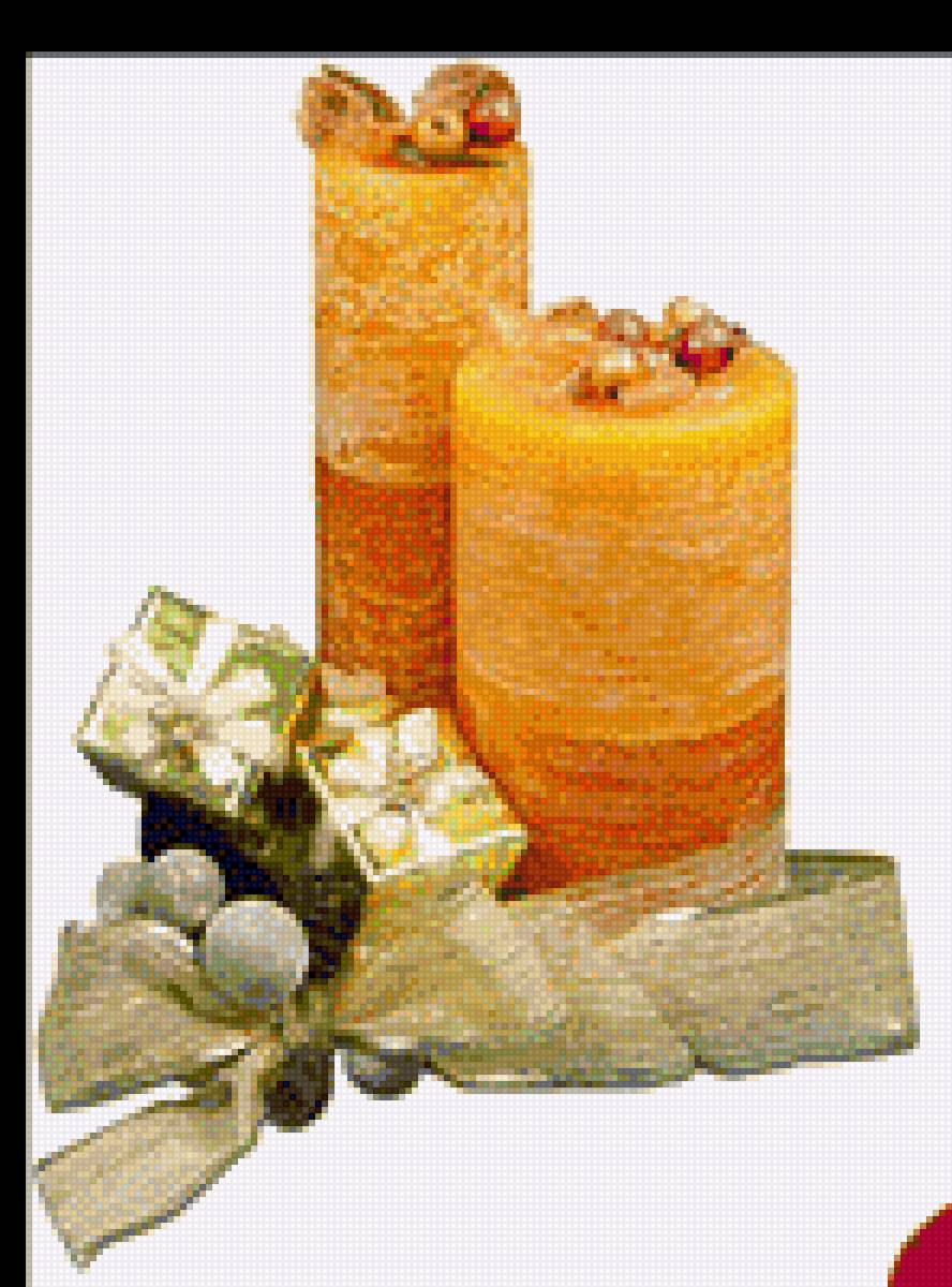 Свечи с бантиком - свечи, аксессуары, дом, интерьер - предпросмотр