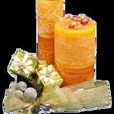 Схема вышивки «Свечи с бантиком»