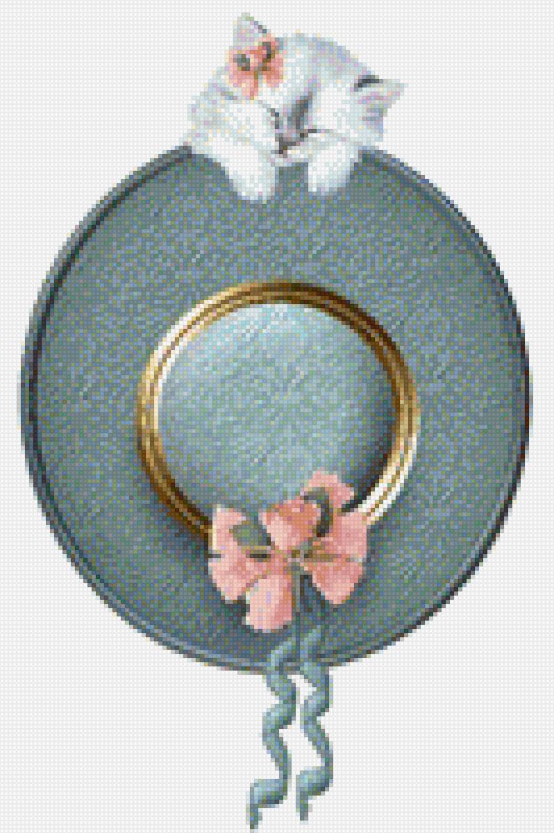 Шляпка женская с котенком - котенок, шляпка, аксессуар, одежда, женская - предпросмотр