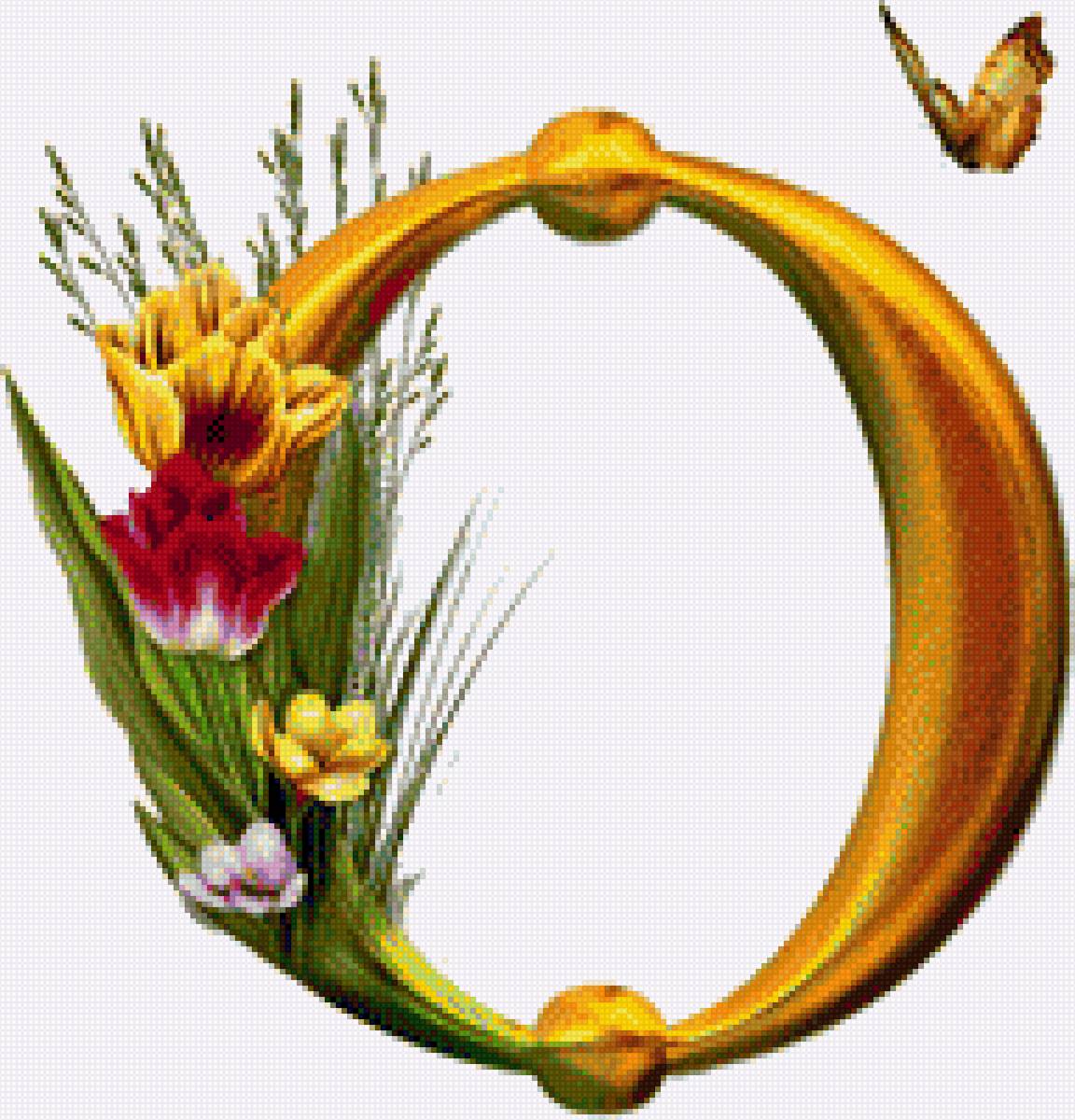 Алфавит с цветами - абетка, английский, алфавит, цветы - предпросмотр