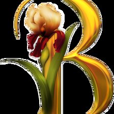 Схема вышивки «Алфавит с цветами»