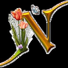 Алфавит с цветами