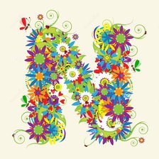 Алфавит с цветами