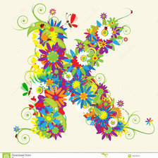 Схема вышивки «Алфавит с цветами»