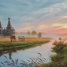 Схема вышивки «At Dawn.»