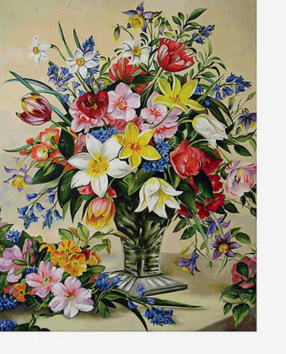 Букет - весенние цветы, цветы - предпросмотр