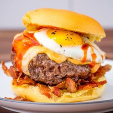 Схема вышивки «БУРГЕР С БИФШТЕКСОМ И ЯЙЦОМ»