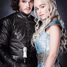 Схема вышивки «Денерис и Джон Сноу»