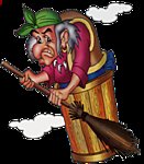 Схема вышивки «Баба Яга»