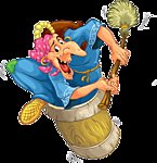 Схема вышивки «Баба Яга»