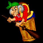 Схема вышивки «Баба Яга»