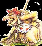 Схема вышивки «Баба Яга»