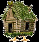 Схема вышивки «Избушка на курьих ножках»