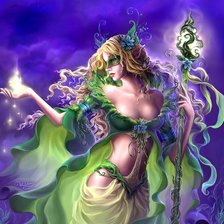 Схема вышивки «эльфийка»