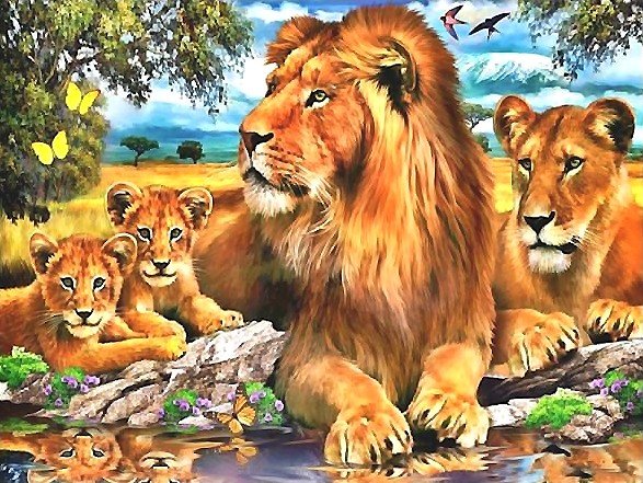 львы - оригинал