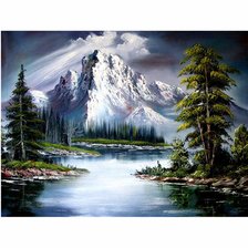 Схема вышивки «Горы Америки»