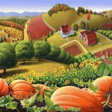 Схема вышивки «Сказочный огород»