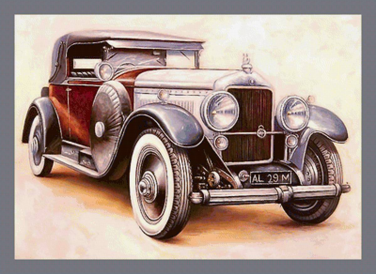 Серия "Ретро". Автомобиль - ретро, автомобиль - предпросмотр