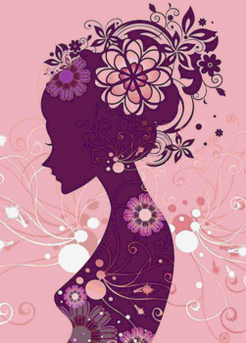 Женский образ - образ, цветы - предпросмотр