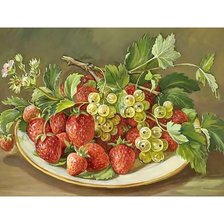 Схема вышивки «Ягодный натюрморт.»