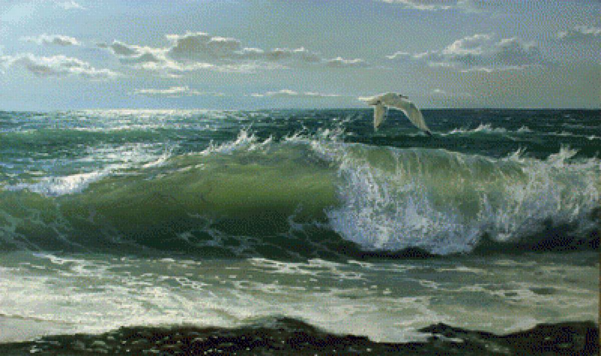 Волна - пейзаж, море, волны - предпросмотр