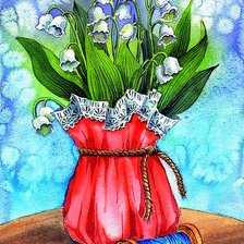 Схема вышивки «Весенние цветы»