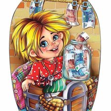 Схема вышивки «Кузя»