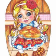 Схема вышивки «домовёнок»