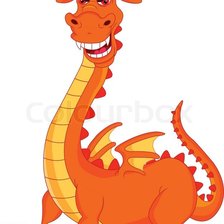 Схема вышивки «Динозавр»