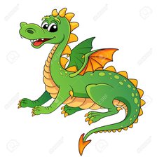 Схема вышивки «Динозавр»