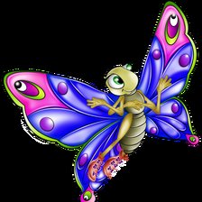 Схема вышивки «Бабочка, светлячек»