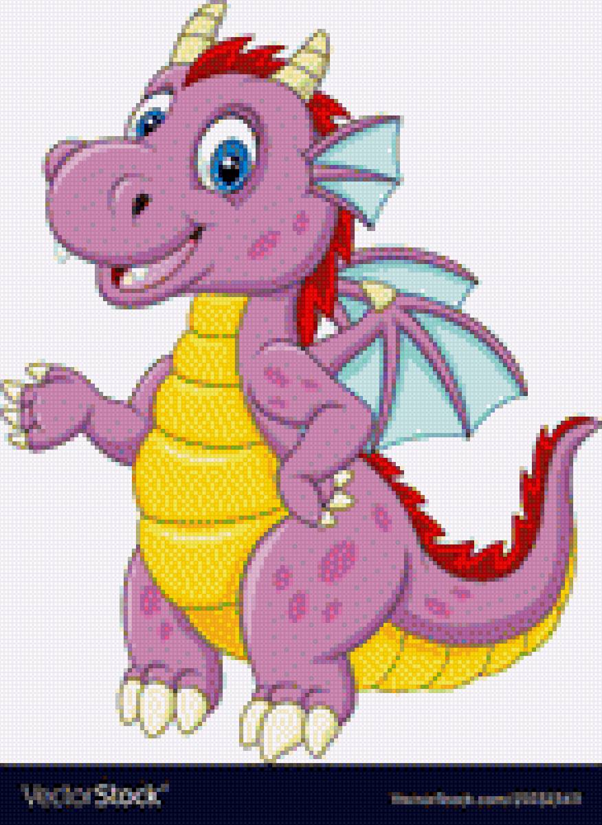 Динозавр - динозавр, фентези, дети, мультяшки, дракон, сказка - предпросмотр