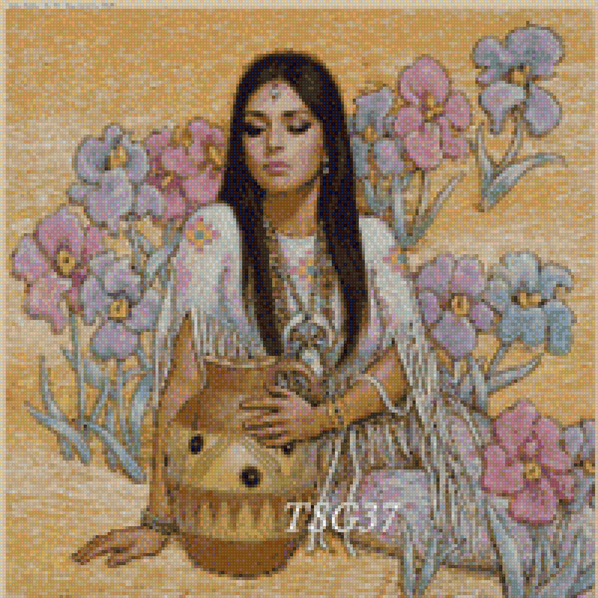 Индеанка - история, народ, америка, картина, индеанцы - предпросмотр