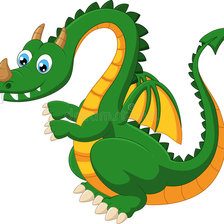 Схема вышивки «Динозавр»